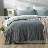 Chiswick Living Essentials Vintage Stonewashed Reversible European Pillowcase