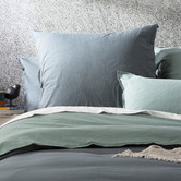 Chiswick Living Essentials Vintage Stonewashed Reversible European Pillowcase