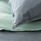 Chiswick Living Essentials Vintage Stonewashed Reversible European Pillowcase