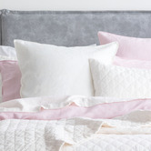Chiswick Living White Cavallo French Linen Coverlet Set