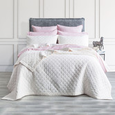Chiswick Living White Cavallo French Linen Coverlet Set