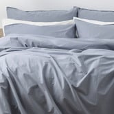 Chiswick Living Dusty Blue Helena Cotton Quilt Cover Set