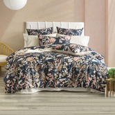 Chiswick Living Midnight Waratah Cotton Quilt Cover Set