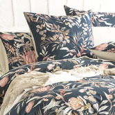 Chiswick Living Midnight Waratah Cotton Quilt Cover Set