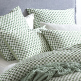 Chiswick Living Sage Chessboard Cotton Quilt Cover Set
