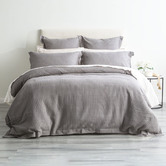 Chiswick Living Fossil Elegance Cotton Waffle Quilt Cover Set