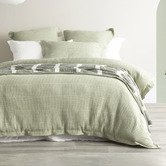 Chiswick Living Moss Elegance Cotton Waffle Quilt Cover Set