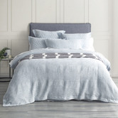 Chiswick Living Sky Elegance Cotton Waffle Quilt Cover Set