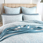 Chiswick Living Checks Jervis Cotton-Blend Quilt Cover Set