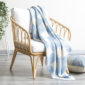 Chiswick Living Checkered Newport Cotton Throw