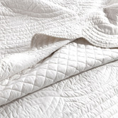 Chiswick Living Pearl Scallop Cotton-Blend Coverlet Set