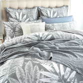 Chiswick Living Raven Cotton-Blend Quilt Cover Set