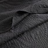 Chiswick Living Grey Asher Cotton-Blend Coverlet Set
