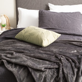 Chiswick Living Mandel Velvet Blanket
