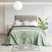 Chiswick Living Mandel Velvet Blanket