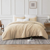 Chiswick Living Bone 700TC Cotton-Blend Quilt Cover Set