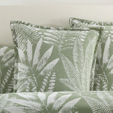 Chiswick Living Palm Tree Cotton-Blend European Pillowcase