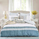 Chiswick Living Newman Cotton Sateen Reversible Quilt Cover Set