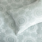 Chiswick Living Sage Cosette Cotton-Blend Quilt Cover Set