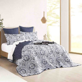 Chiswick Living Medallion Megan Quilted Coverlet Set