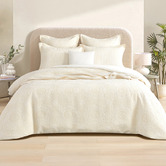 Chiswick Living Beige Cosette Cotton-Blend Quilt Cover Set