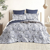 Chiswick Living Medallion Megan Quilted Coverlet Set