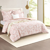 Chiswick Living Blush Fleming Cotton-Blend Quilt Cover Set