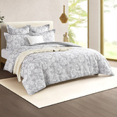 Chiswick Living Charcoal Fleming Cotton-Blend Quilt Cover Set