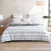 Chiswick Living Calliope Cotton Seersucker Quilt Cover Set