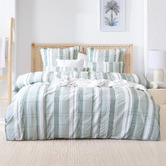 Chiswick Living Stephano Cotton Seersucker Quilt Cover Set