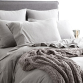 Chiswick Living Charcoal Harlan Organic Cotton Jersey Quilt Cover Set