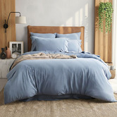 Chiswick Living Ink Harlan Organic Cotton Jersey Quilt Cover Set