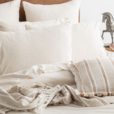 Chiswick Living Oatmeal Harlan Organic Cotton Jersey Quilt Cover Set