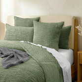Chiswick Living Military Bramble Velvet Coverlet Set