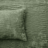 Chiswick Living Military Bramble Velvet Coverlet Set