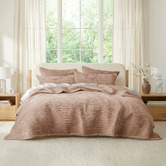 Chiswick Living Wood Bramble Velvet Coverlet Set