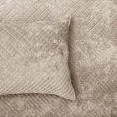 Chiswick Living Nude Cross Stitch Quillon Velvet Coverlet Set