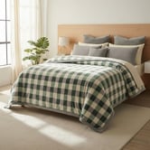 Chiswick Living Check Cedricel Velvet Large Blanket