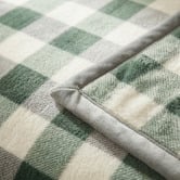 Chiswick Living Check Cedricel Velvet Large Blanket