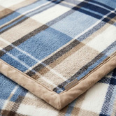 Chiswick Living Grid Finlo Large Velvet Blanket