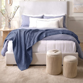 Chiswick Living Freida Washed Cotton Waffle Blanket