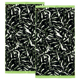 Chiswick Living Monsteria Cotton Beach Towels