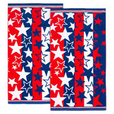 Chiswick Living Stars Cotton Beach Towels