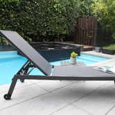 Oakglen Outdoors 2 Piece Eaglemont Sun Lounge &amp; Table Set