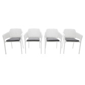 Oakglen Outdoors Bailey Cushioned Outdoor Dining Chairs