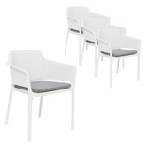 Oakglen Outdoors Bailey Cushioned Outdoor Dining Chairs