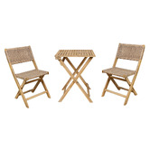 Oakglen Outdoors Byron Acacia Wood Outdoor Bistro Set