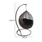 Oakglen Outdoors Kakadu Aluminium Hanging Chair
