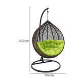 Oakglen Outdoors Kakadu Aluminium Hanging Chair