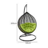 Oakglen Outdoors Kakadu Aluminium Hanging Chair